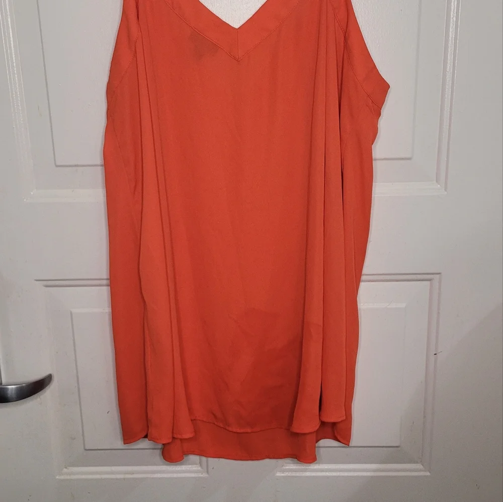 Torrid Cami Sleevelss Blouse‎ Orange Size 1X